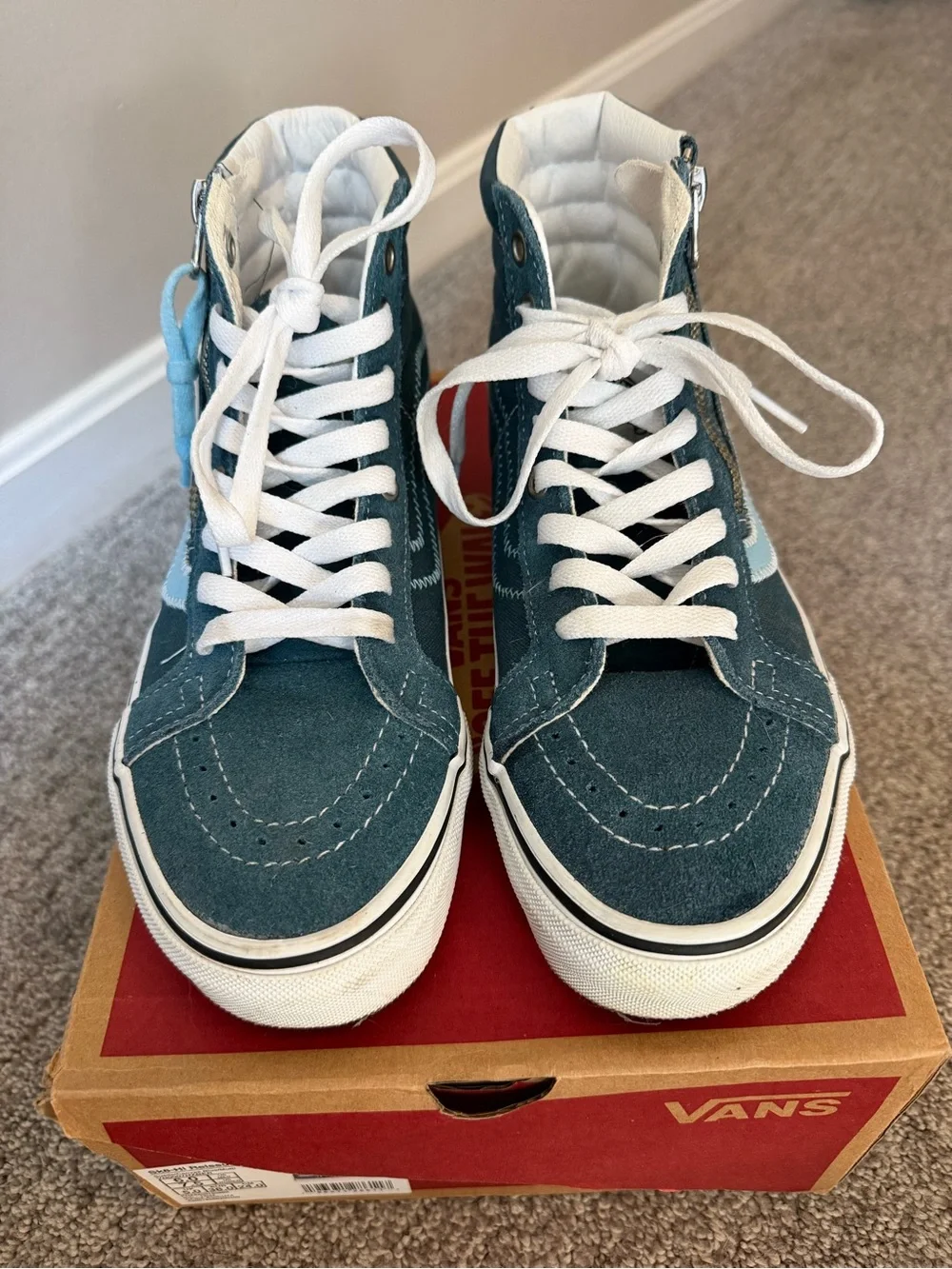 Vans Sk8-Hi Zip Teal & Light Blue